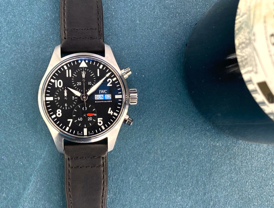 2024 Pilot' Chronograph 41mm Black Dial IW388111 M Full Set