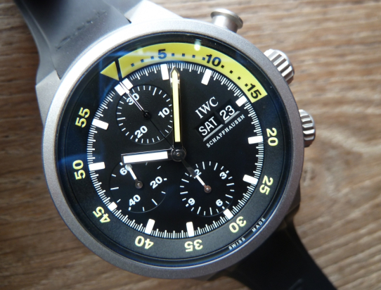 Aquatimer chronograph 3719 Titane Full Set IWC Factory guarantee