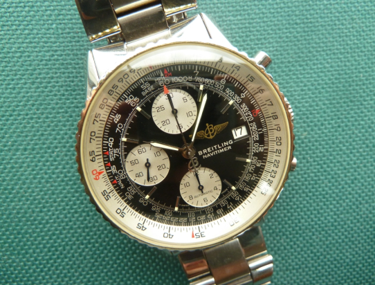 1995 Navitimer 81610 with rare Original Oyster steel bracelet