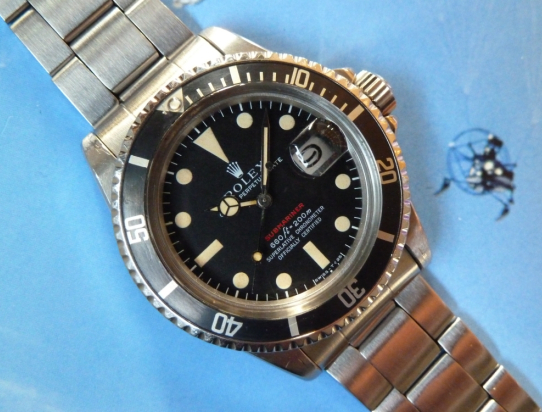 1971 Submariner 1680 RED MK4 FAT FONT insert Box and Papers